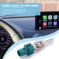 Car Stereo Antenna Adapter FM AM Radio Connector - Fakra to DIN. 