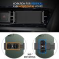 Tongdaytech Universal Car Phone Holder Double Base Air Vent Mount 360 Rotation Stand For Iphone XS 11 12 Pro Max Samsung In Car.