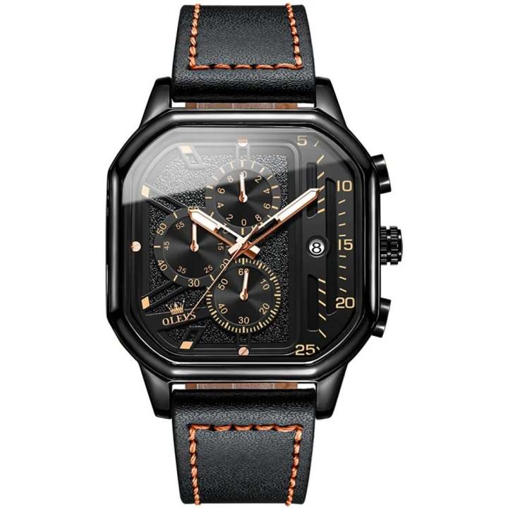 Square Skeleton Quartz Watch For Men