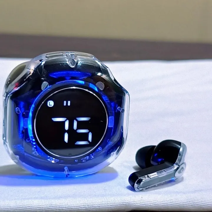 Ultrapods%20Pro%20True%20Wireless%20Earbuds%20with%20Display%20Transparent%20Design,%20Bluetooth%205.3%20Water%20Proof%20%E2%80%93%20Black%20-%20Image%202