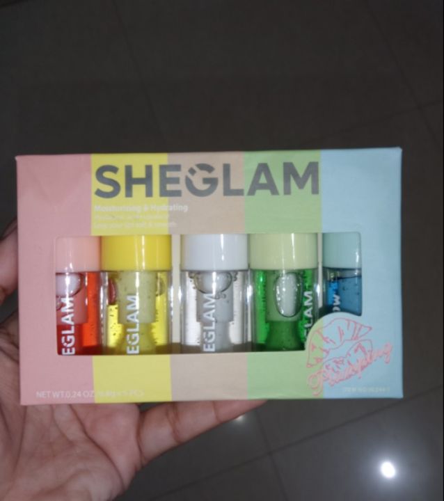 Sheglam%20Jelly%20Wow%20Hydrating%20Lip%20Oil%20Moisturizing%20Plumping%20Lip%20Gloss%205pcs%20Set%20-%20Image%202