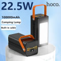 Hoco MMJ-21 Action 22.5W Fully Compatible 100000mAh Ultra Big Capacity Power Bank - Black. 