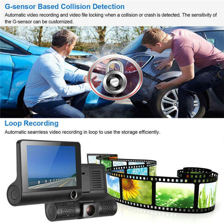 Car%20DVR%20Dashcam%20HD%20Screen%201080P%203%20Lens%20Video%20Recorder%20Front%20+%20Interior+Rear%20View%20Camera%20Dash%20Cam%204%20Inch%20Dash%20Camera%20Black%20-%20Image%203