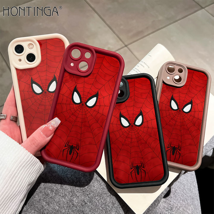 Hontinga for Huawei Y9 Prime Y9 2019 Y9S Y7A 2020 Honor 9X Pro Back Cover Red Spider-Man Pattern Ladder Soft Camera Protection Rubber Phone Case