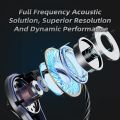 QKZ AK7 3.5mm Wired Headphones Musician HiFi Earphone Dual Drive Bass Stereo Headset Games Sports Earphones with Microphone. 