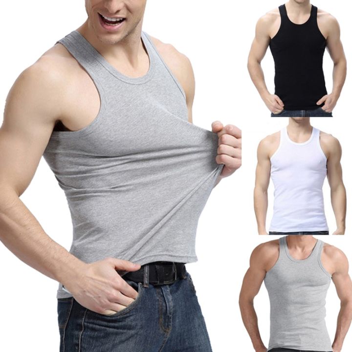 Summer%20Men%20Clothing%20TaTops%20Black%20White%20Grey%20Singlets%20Sleeveless%20Fitness%20Men%20Vest%20Bodybuilding%20Vest%20Summer%20Male%20Tops%20-%20Image%203