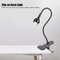 OIMG Clamp Table Lamp Usb Flexible Clip On Led Desk Light Bedside Night For Reading Study.