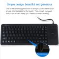 (COD Available)DS-8900 USB Interface Prevent Water Splashing Laser Engraving Character One-piece Wired Trackball Keyboard, Length: 1.5m.
