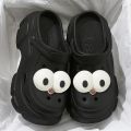 BEVERGREEN 7CM Summer Clogs Outdoor Waterproof Platform Women Slippers Beach Slides Massage Beard Black Designer Sandals.