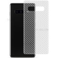 Samsung Galaxy S10+ Transparent 3D Carbon Fiber Back Skin Rear Screen Guard Protector Sticker. 