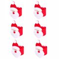 Napkin Holder Buckle Eye-catching Xmas Soft Santa Clause Shape Serviette Ring.