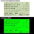 1PC Standard PC Laptop Glow In The Dark Luminous Keyboard Sticker Full Keyboard Large Letter Sticker Fluorescent Keyboard Cover. 