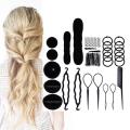 niceEshop Fashion Hair Design Styling Tools Accessories DIY Hair Accessories Hair Modelling Tool Kit Hairdress Kit Set Magic Simple Fast Spiral Hair Braid.