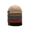 Men Hats Docker Cap Hats Beanie Sailor Cap Worker Hat Rolled Cuff Retro Brimless Hat with Adjustable.