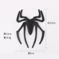 3D Metal Spider Car Sticker Logo for Bike Motor Car Silver Chrome Motor Emblem. 