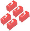 3Pcs- DIP Switch 1 Pin DIP Switch 1 Position 2.54mm Pitch Horizontal DIP Switch One Single Positions Piano Type DIP Slide Switches. 