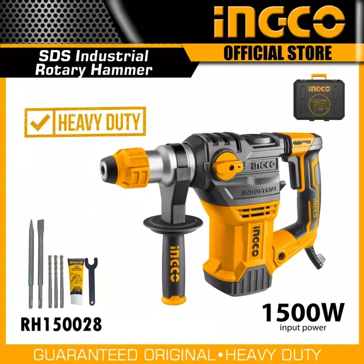 Ingco%20Heavy%20Duty%20Rotary%20Hammer%20Drill%201500W-Rh150028%20-%20Image%202