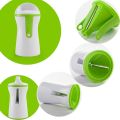 Portable Spiralizer Vegetable Slicer Handheld Spiralizer Peeler Stainless Steel Spiral Slicer for Potatoes Zucchini Spaghetti-304 Green. 