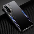 For Xiaomi Redmi Note 9 4G/Redmi 9 Power/Redmi 9T Electroplated Metal Back Panel Soft TPU Bumper Double Shockproof Protective Cover Compatible case.