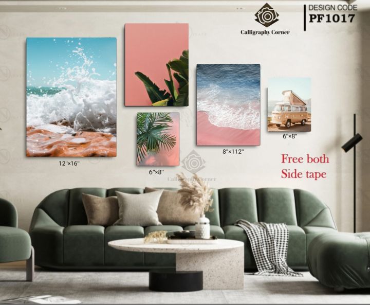 Home Decor 5 pcs Most Unique Combo Wallmate set for Home Decoration. Wall Decoration for Home and Office