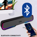 Soundbar With RGB Lighting KISONLI LED913 Gaming Design Bluetooth Sound Bar Speaker With AUX USB Speaker For PC Laptop Computer Gaming PC Sound Box. 