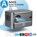 AUN A002 Projector LED Home Theater Projectors 720 Pixel Resolution Support Full HD 4K Video Bluetooth WIFI Smart TV MINI Projector. 