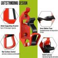6 Piece Shovel Holder for Car Roof Rack Ax Holder Kit Roof Rack Car Accessories Red Metal for Truck Boat MilitaryEquipment and Tools. 