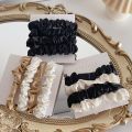 4pcs/pack Women Silky Satin Skinny Elastic Hair Band Girls Ponytail Holders Small Hair Rope Simple Hair Ties Korean Rubber Band. 