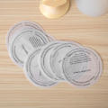 Stickers Proof Candle Label Sulfuric Acid Paper Dust Cup Sticker Round DIY Candle Manual. 