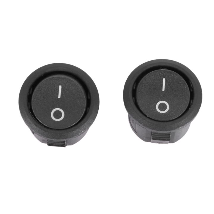 LKPCIGCXM%2020%20Pcs%20SPST%20Black%20Button%20On/Off%20Round%20Rocker%20Switch%20AC%206A/125V%203A/250V%20-%20Image%207