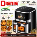Disnie DAF-6.5L-V2 Healthy Air Fryer, 6.5L Large Capacity, 1500W, Digital Touch Screen, Inverter Technology, 360° Air Circulation, Oil-Free Crispy Fries.