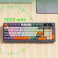 M96 Wireless Mechanical Keyboard Dual Mode 2.4G BT5.0 Receiver Hot Swappable Keyboard 94 Keys RGB Backlit Keyboard for PC Gamer.