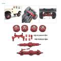 Toy Car Parts Set Steering Fixing Mount Protectors Replacement Wheel Hub Caps 1/10 RC Car. 