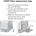 80PCS CPAP HEPA Air Filter,Disposable Replacement Ventilator Filters CPAP Mask Wipes for.