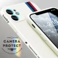Realme 10 Pro+ 5G Fashion Racing Car Logo M Side Design Phone Case Square Edge Pattern Liquid Silicone Casing Full Cover Camera Case. 