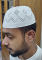 Turkey Takke Cotton Material Prayer Cap - White( 2pcs). 