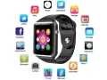 A1 Bluetooth Smart Watch with Camera, SIM Slot, Pedometer, Sleep Monitor, Music, Facebook, WhatsApp, 1.54-Inch Touch Screen, Supports Micro SIM and TF Card Slot, 16CM-23CM Wrist Size. 