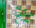 2PCS ~ Table Coasters Square Bamboo Placemat Heat Insulation Hollow Pad Desk Pot Cup Mat Table Mat Decorations Kitchen Accessory. 