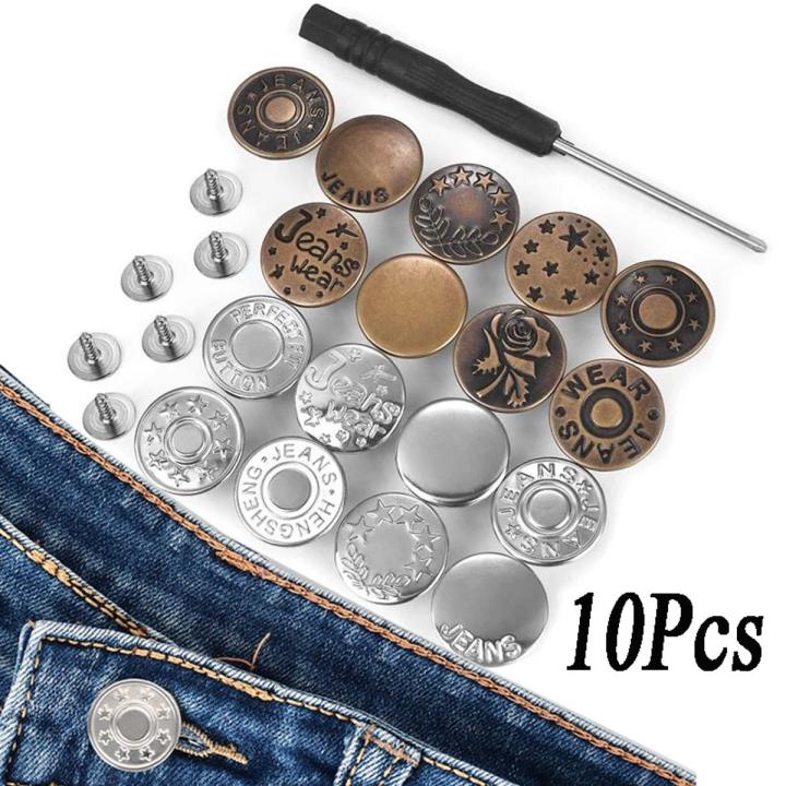 Pants Lock Button 【Direct-sales】 Jean Snap Fastener Metal Pants Buttons For Clothing ...