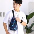 Men Shoulder Bag Fashion Messenger Bags Shoulder Crossbody Men's Sling Women's Sports Travel Pack Messenger Chest Bag for Man.