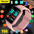 Timack® D20 Bluetooth Smart Watch For Men Waterproof Sport Fitness Tracker Smart Bracelet Blood Pressure Heart Rate Monitor Y68 Smartwatch for Womens. 