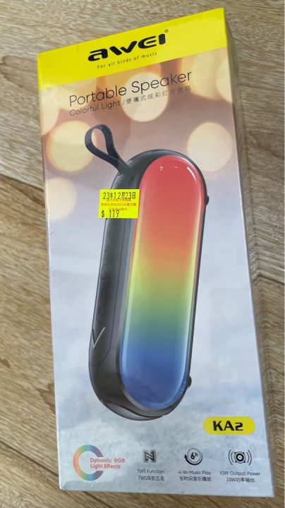 Awei%20Colorful%20Light%20KA2%20Outdoor%20TWS%20Waterproof%20Portable%20Bluetooth%20Wireless%20IPX7%20Dual%20Speake%20Dynamic%20RGB%20Light%20Effects%20TWS%20Function%204-6%20H%20Music%20Play%2010W%20Output%20Power%20%20Transparent%20Mechanical%20TWS%20Subwoofer%20Wireless%20Bluetooth%20Speaker,RGB%20Speaker%20Black,White%20R%20-%20Image%202