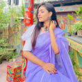 Lavender Colour Muslin Than Saree - A Stylish Blend for Any Season and Occasion. 