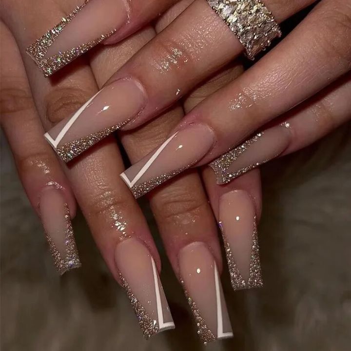 24pcs%20Purple%20Nails%20Long%20Coffin%20Sweet%20Cool%20Ins%20Style%20Nail%20Art%20Black%20Star%20Design%20Press%20On%20Nail%20Tips%20Full%20Cover%20Finished%20Nails%20Honoria%20-%20Image%204