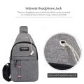 Chest Bag Men Simple Nylon Fashion Casual Sports Waterproof One Shoulder Crossbody Bag Cross Body Chest Bag for Men. 
