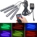 Car RGB LED Strip Light Car Styling Decorative Automobile Atmosphere Lamps Car Interior Light Wireless Remote/Voice Control. 