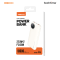 Recci RPB-P48 22.5W Fast Charging Power Bank 10,000 mAh, Biege Color. 