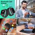 anyloop W7 1.83 HD Smart Watch with Bluetooth CallSmart AI Voice Assistant IP68 Waterproof Outdoor Health Monitoring SmartWatch. 