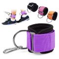 2Pcs Home Gym Fitness Adjustable Ankle Strap D-ring Attachment for Cable Machine Fitness Equipment Accessories. 