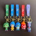Cartoon Inside Out Kawaii Keychain Disney Action Figures Pendant Keychains Bag Car Key Chain Anime Keyring Kids Toys Dolls Gifts. 